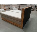 Łóżko kontynentalne AMORE KING 180x200 - Matana 17 - beżowy - OUTLETU