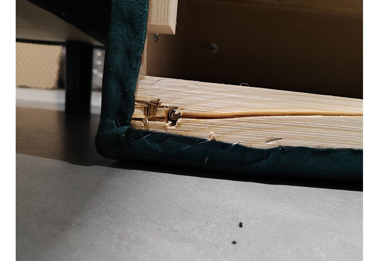 Narożnik PETER L - Monolith 37 - zielony - OUTLETU