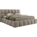 Łóżko kontynentalne NIRA 120x200 - H4 - beżowy, struktura