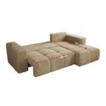 Narożnik MONIVA L - strona lewa - beżowy, plusz