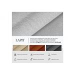 Narożnik MONIVA L - strona lewa - beżowy, plusz