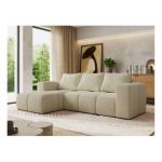 Narożnik MONIVA L - strona lewa - kremowy, struktura