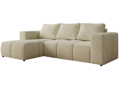 Narożnik MONIVA L - strona lewa - kremowy, struktura