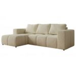 Narożnik MONIVA L - strona lewa - kremowy, struktura