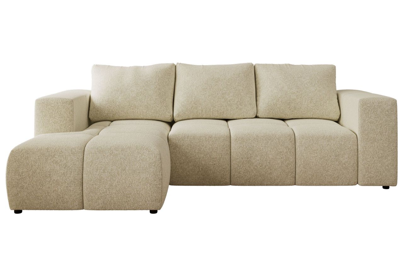 Narożnik MONIVA L - strona lewa - kremowy, struktura