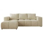 Narożnik MONIVA L - strona lewa - kremowy, struktura