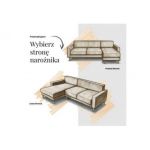 Narożnik MONIVA L - strona lewa - kremowy, struktura