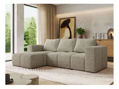 Narożnik MONIVA L - strona lewa - beżowy, struktura