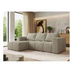 Narożnik MONIVA L - strona lewa - beżowy, struktura