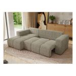 Narożnik MONIVA L - strona lewa - beżowy, struktura