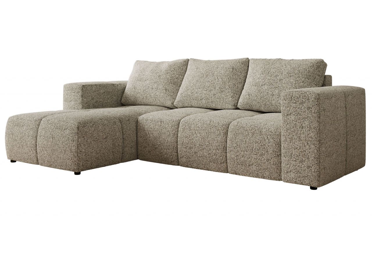 Narożnik MONIVA L - strona lewa - beżowy, struktura