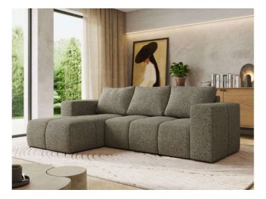 Narożnik MONIVA L - strona lewa - szary, struktura