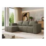 Narożnik MONIVA L - strona lewa - szary, struktura