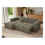 Narożnik MONIVA L - strona lewa - szary, struktura