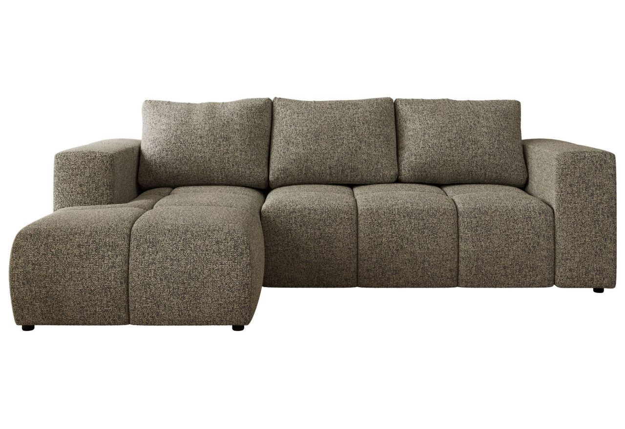 Narożnik MONIVA L - strona lewa - szary, struktura