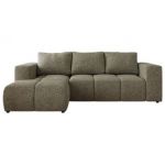 Narożnik MONIVA L - strona lewa - szary, struktura