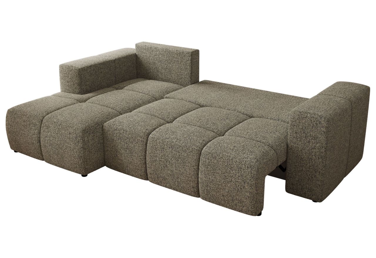 Narożnik MONIVA L - strona lewa - szary, struktura