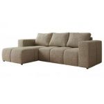 Narożnik MONIVA L - strona lewa - ciemnobeżowy, struktura