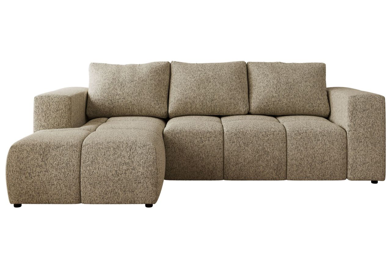 Narożnik MONIVA L - strona lewa - ciemnobeżowy, struktura