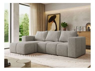 Narożnik MONIVA L - strona lewa - jasnoszary, struktura