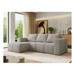 Narożnik MONIVA L - strona lewa - jasnoszary, struktura