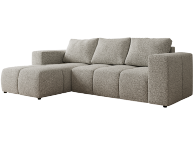 Narożnik MONIVA L - strona lewa - jasnoszary, struktura