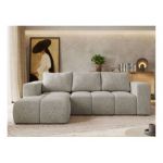 Narożnik MONIVA L - strona lewa - jasnoszary, struktura