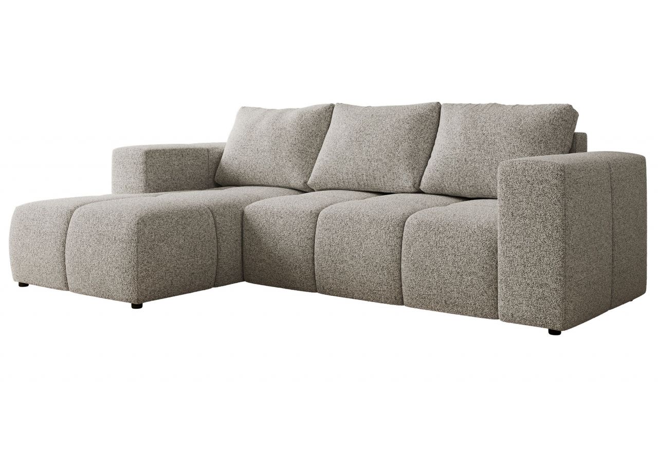 Narożnik MONIVA L - strona lewa - jasnoszary, struktura