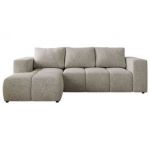 Narożnik MONIVA L - strona lewa - jasnoszary, struktura