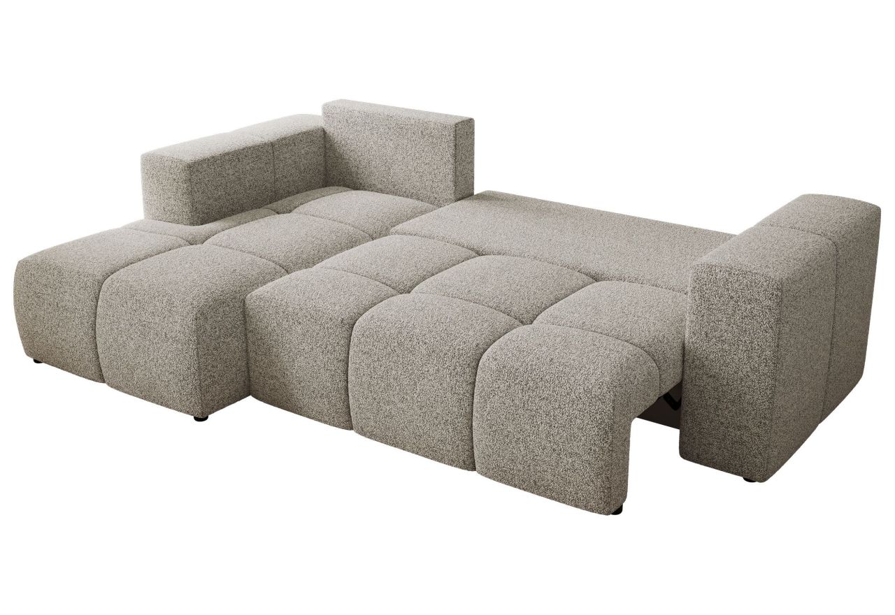 Narożnik MONIVA L - strona lewa - jasnoszary, struktura