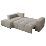 Narożnik MONIVA L - strona lewa - jasnoszary, struktura