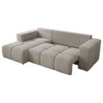 Narożnik MONIVA L - strona lewa - jasnoszary, struktura