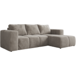 Narożnik MONIVA L - strona prawa - jasnoszary, plusz