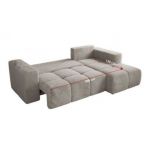 Narożnik MONIVA L - strona prawa - jasnoszary, plusz