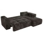 Narożnik MONIVA L - strona prawa - ciemnoszary, plusz