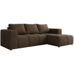 Narożnik MONIVA L - strona prawa - brązowy, welwet