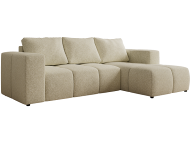 Narożnik MONIVA L - strona prawa - kremowy, struktura