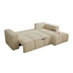 Narożnik MONIVA L - strona prawa - kremowy, struktura