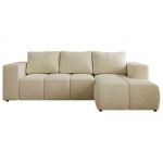 Narożnik MONIVA L - strona prawa - kremowy, struktura