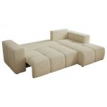 Narożnik MONIVA L - strona prawa - kremowy, struktura