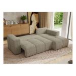 Narożnik MONIVA L - strona prawa - beżowy, struktura