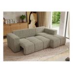 Narożnik MONIVA L - strona prawa - beżowy, struktura