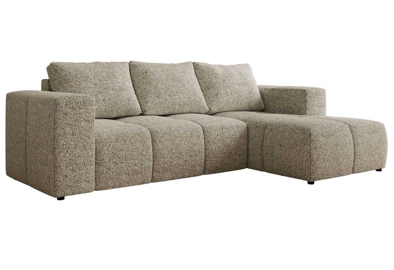 Narożnik MONIVA L - strona prawa - beżowy, struktura