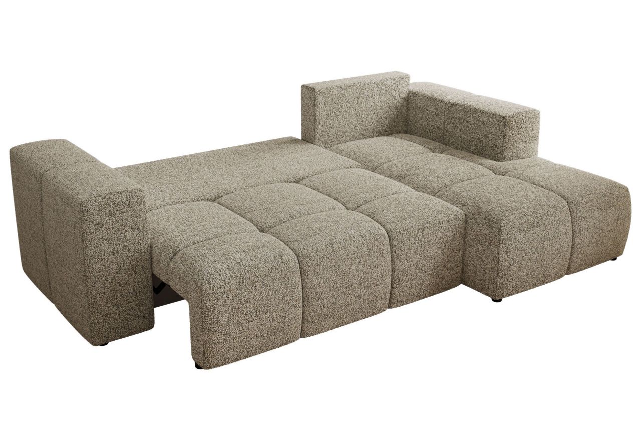 Narożnik MONIVA L - strona prawa - beżowy, struktura