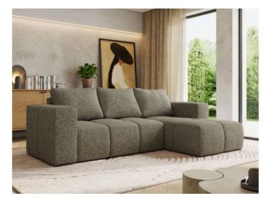 Narożnik MONIVA L - strona prawa - szary, struktura