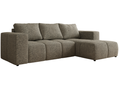 Narożnik MONIVA L - strona prawa - szary, struktura