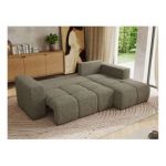 Narożnik MONIVA L - strona prawa - szary, struktura