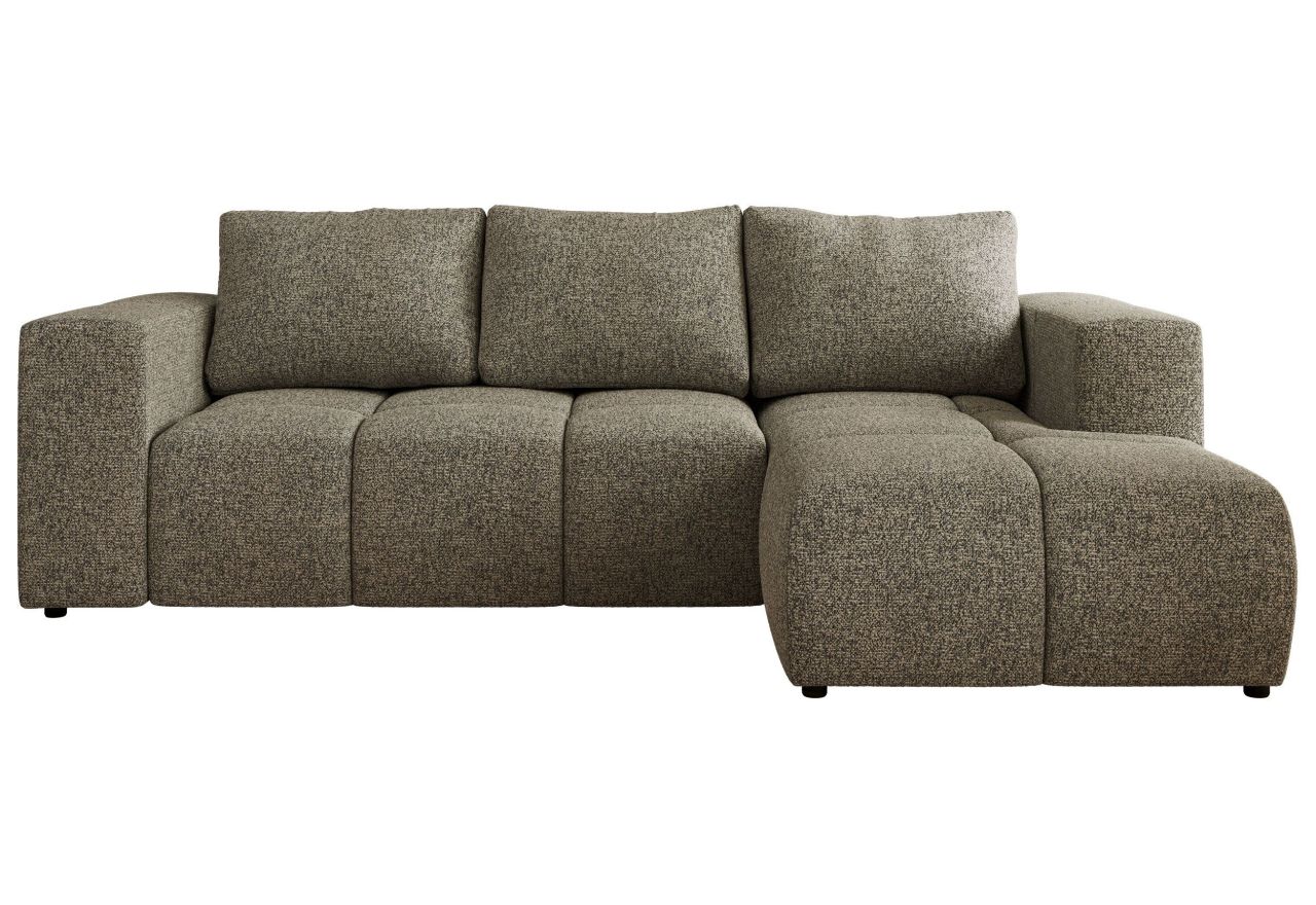 Narożnik MONIVA L - strona prawa - szary, struktura