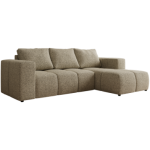 Narożnik MONIVA L - strona prawa - ciemnobeżowy, struktura