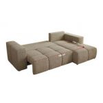 Narożnik MONIVA L - strona prawa - ciemnobeżowy, struktura